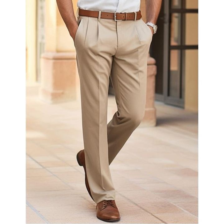 Tailored Straight-Leg Pants