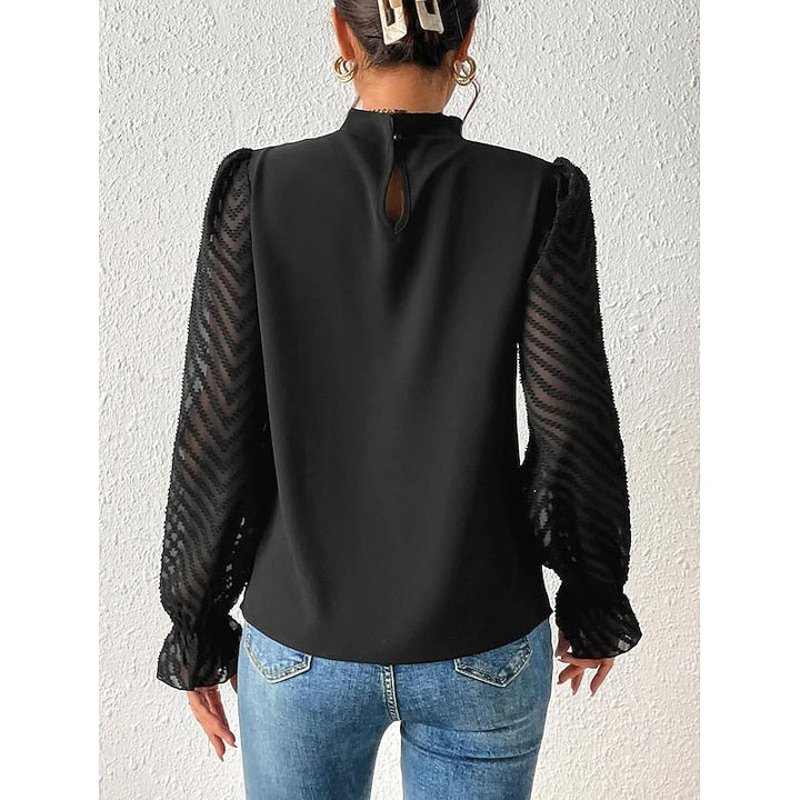 Elegant High-Neck Blouse