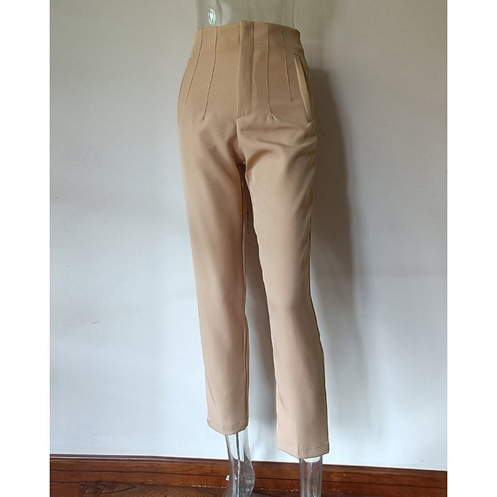 High-Waisted Tailored Pants