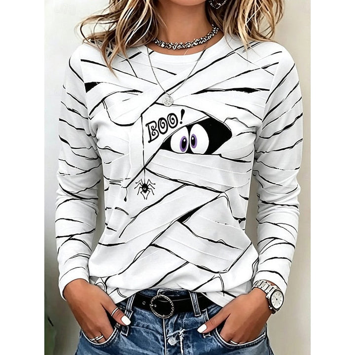 Playful Halloween Long-Sleeve Top