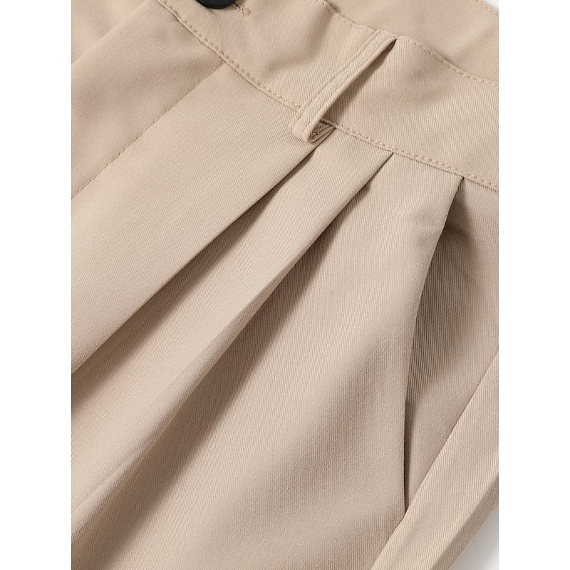 Tailored Straight-Leg Pants