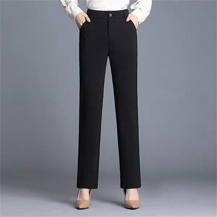 Tailored Straight-Leg Pants