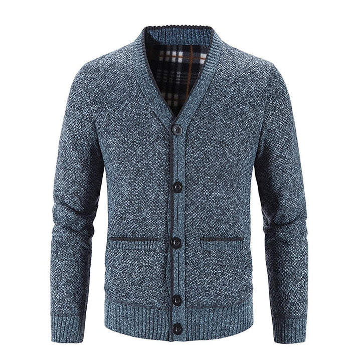 Button-Front V-Neck Cardigan