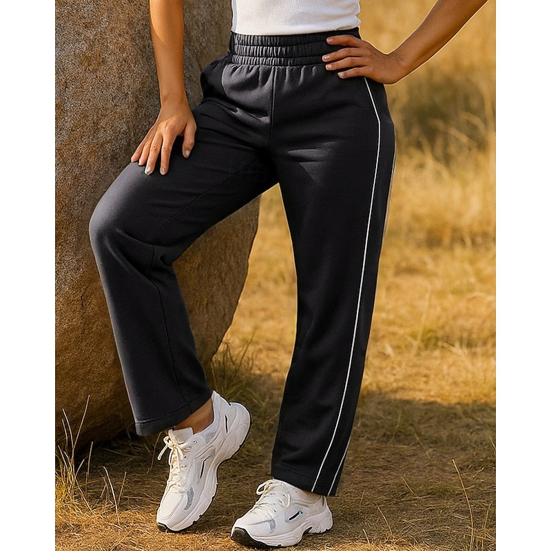 Relaxed Side-Stripe Joggers
