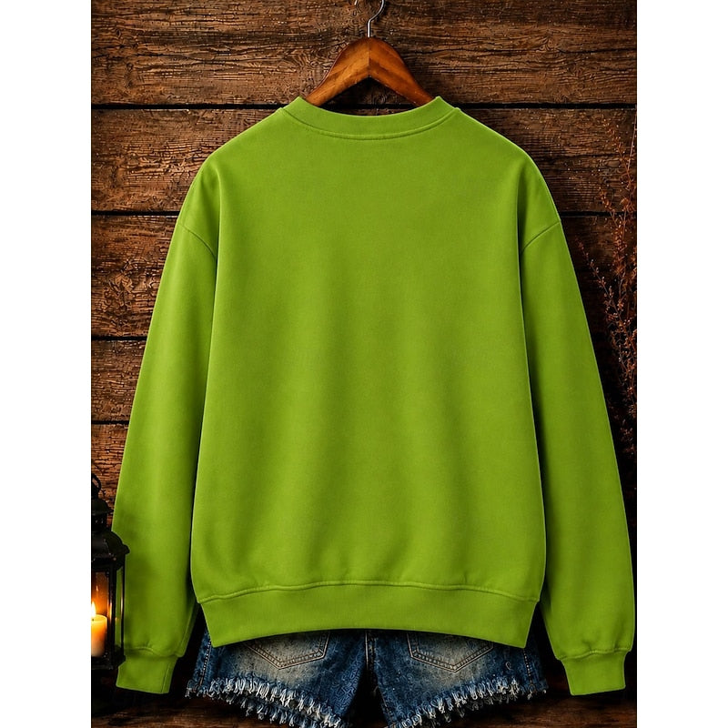 Playful Halloween Crew-Neck Sweatshirt