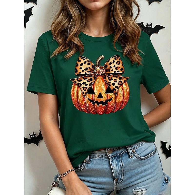 Halloween Graphic Crew Neck T-Shirt