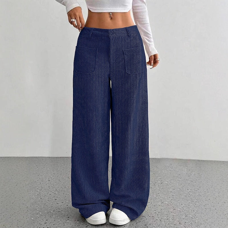 Wide-Leg High-Waist Pants