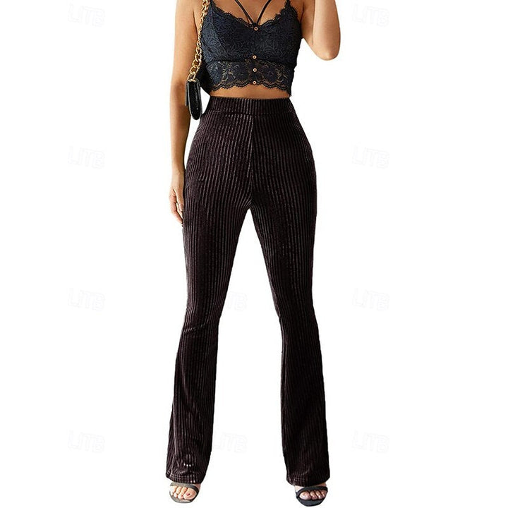 High-Waist Flared Pants