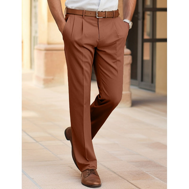 Tailored Straight-Leg Pants