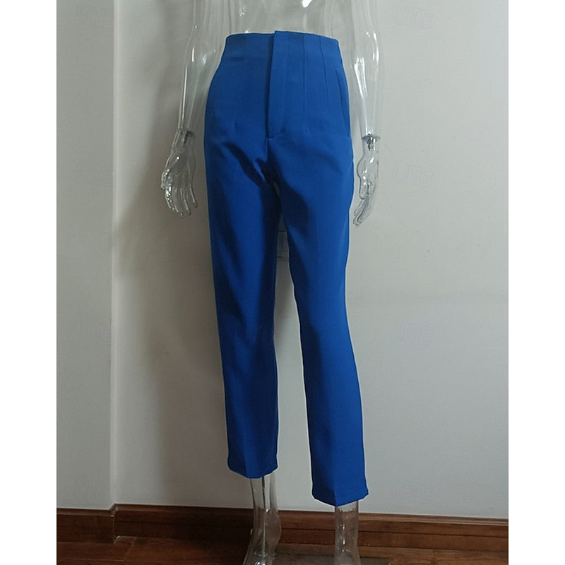 High-Waisted Tailored Pants