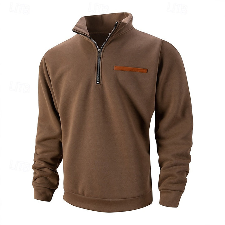 Refined Quarter-Zip Sweater