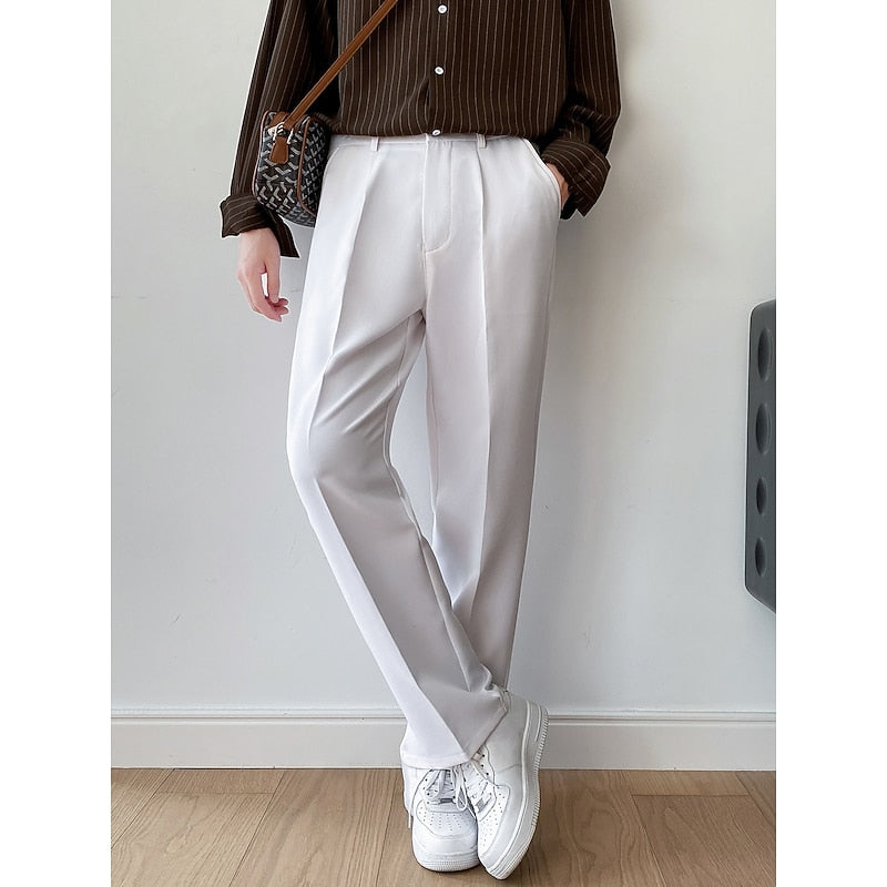 Tailored Wide-Leg Pants