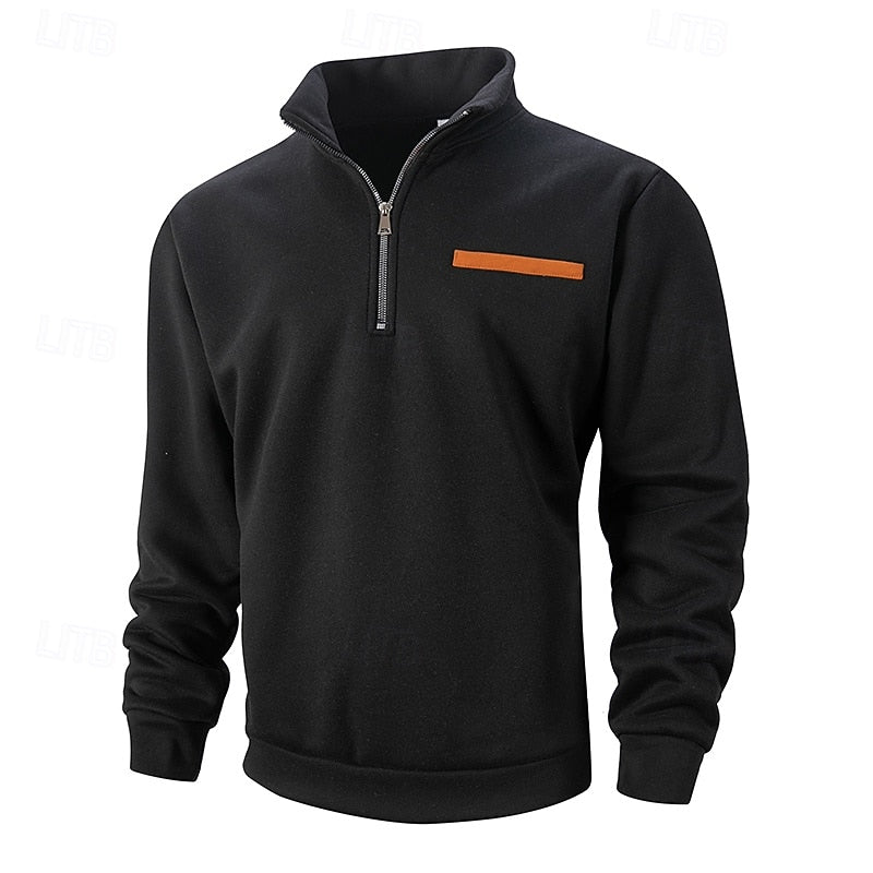 Refined Quarter-Zip Sweater