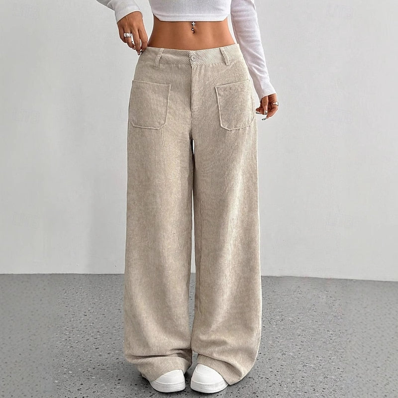 Wide-Leg High-Waist Pants