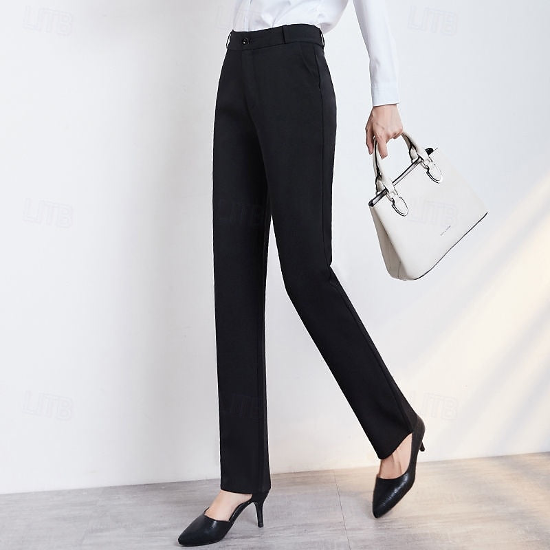 Tailored Straight-Leg Pants