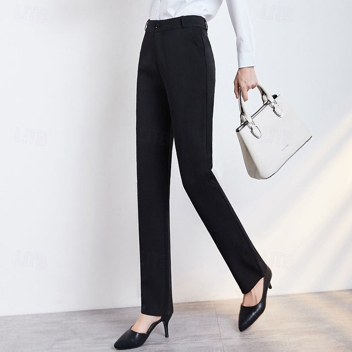 Tailored Straight-Leg Pants