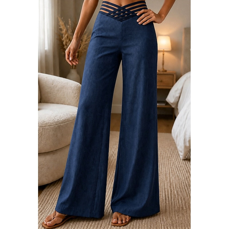 High-Waist Wide-Leg Pants