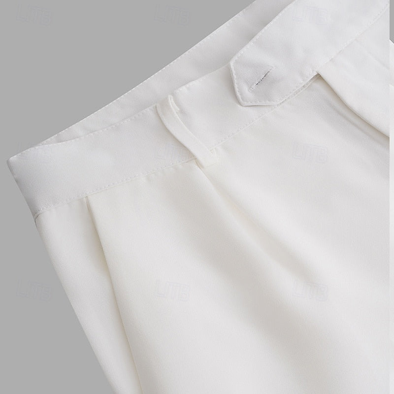 Tailored Straight-Leg Dress Pants