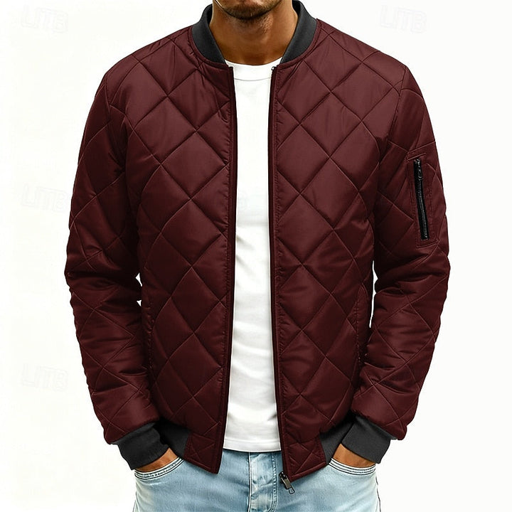 Quilted Bomber Jacket