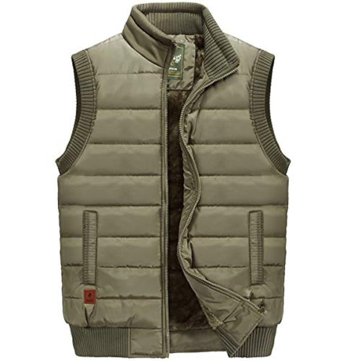 Quilted Stand-Collar Vest