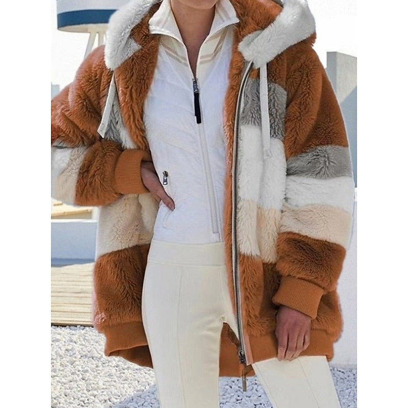 Cozy Hooded Zip-Up Jacket