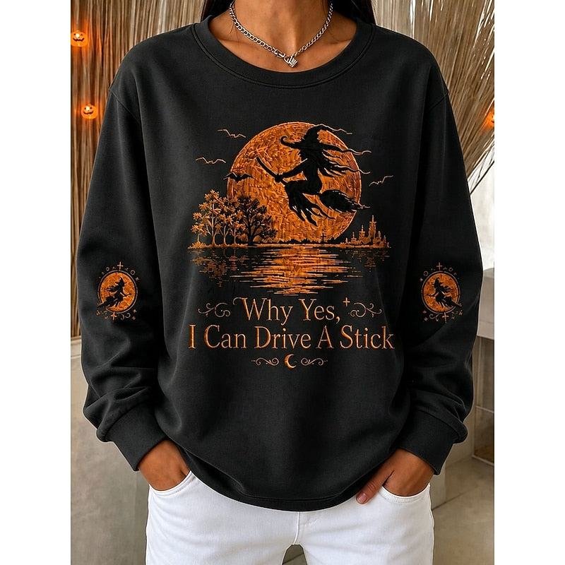 Cozy Halloween Graphic Sweatshirt
