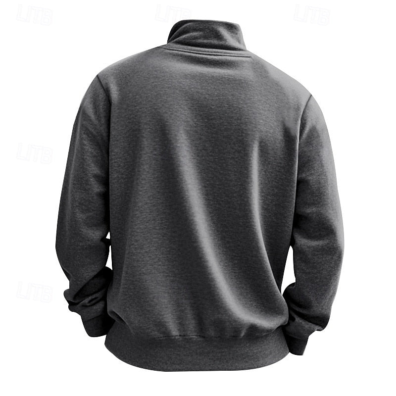 Refined Quarter-Zip Sweatshirt