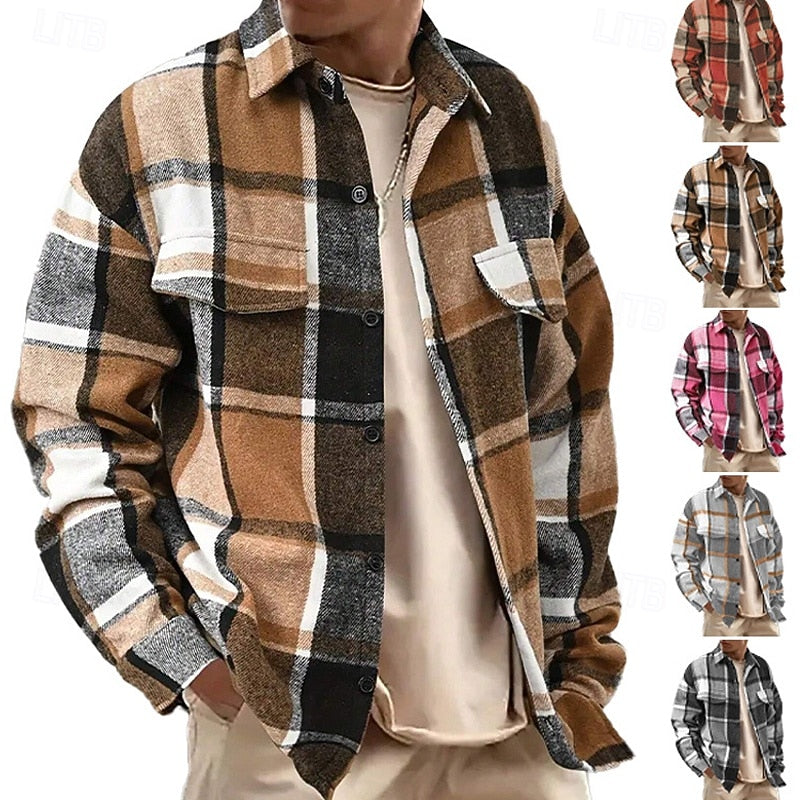 Rugged Plaid Overshirt