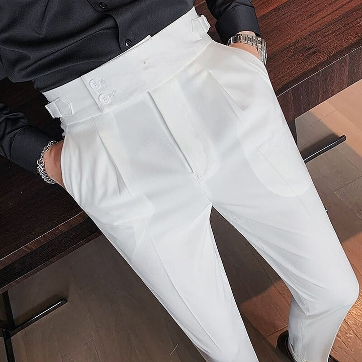 Tailored Straight-Leg Pants