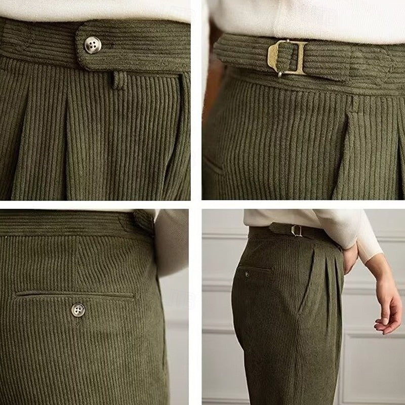Pleated Gurkha Pants
