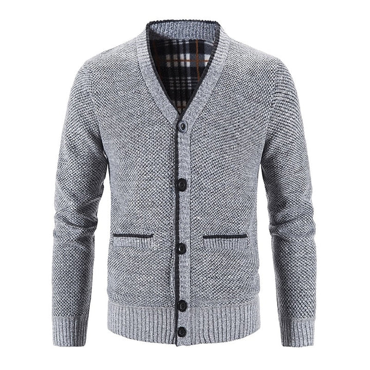 Button-Front V-Neck Cardigan