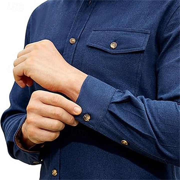 Rugged Button-Front Overshirt