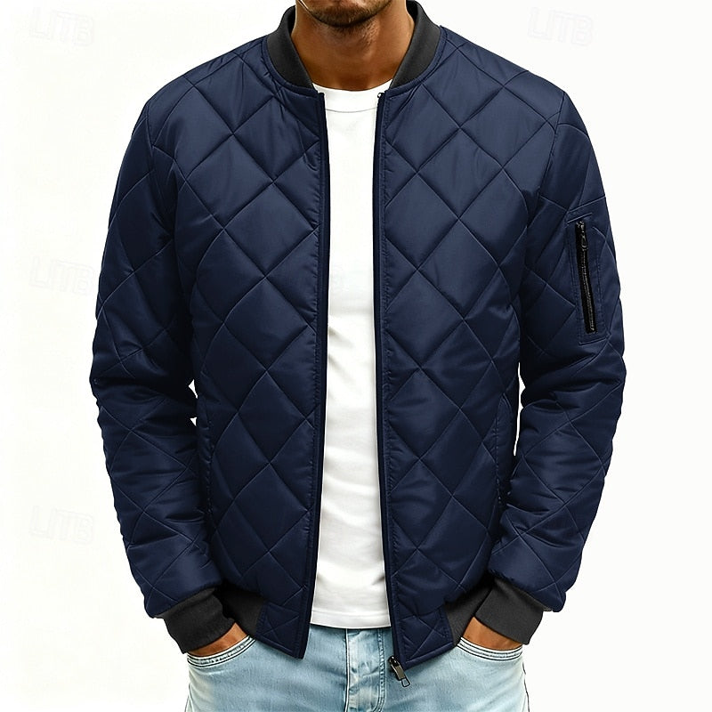 Quilted Bomber Jacket