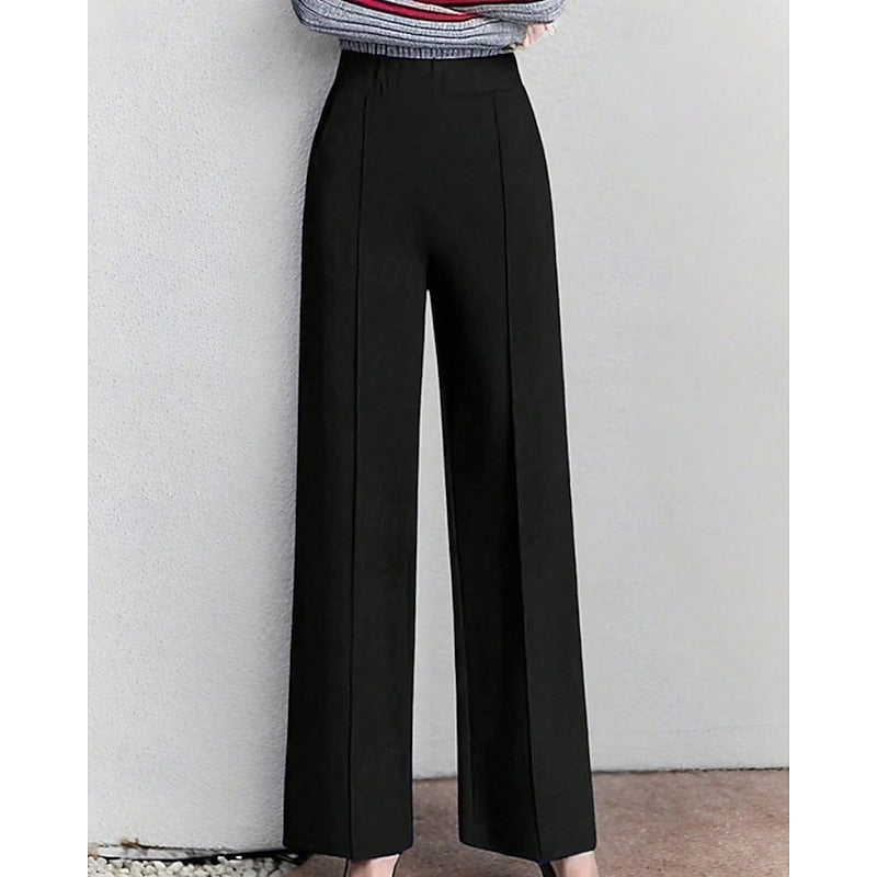 Wide-Leg Tailored Pants