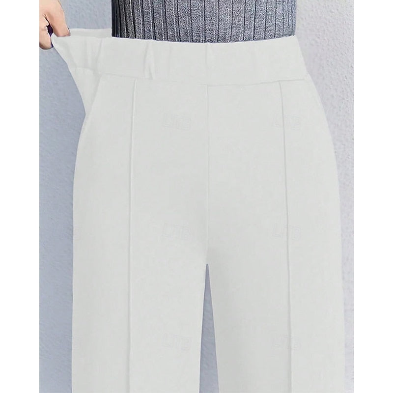 Wide-Leg Tailored Pants
