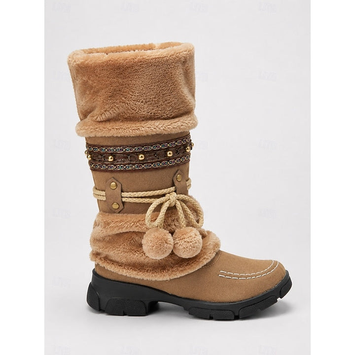 Boho Mid-Calf Winter Boots