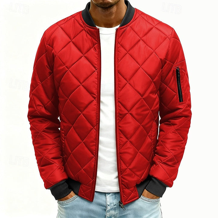 Quilted Bomber Jacket