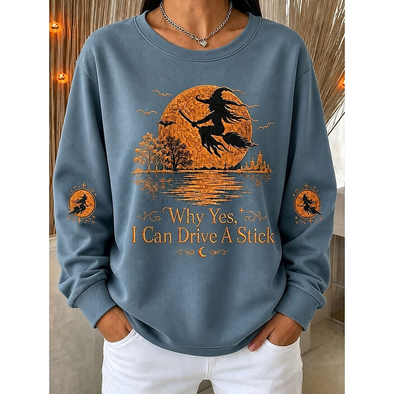 Cozy Halloween Graphic Sweatshirt