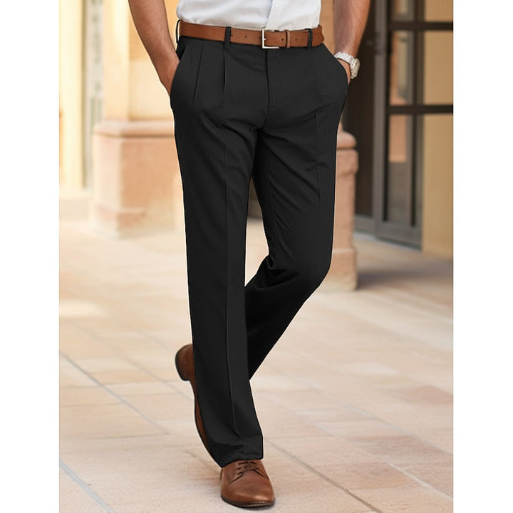 Tailored Straight-Leg Pants
