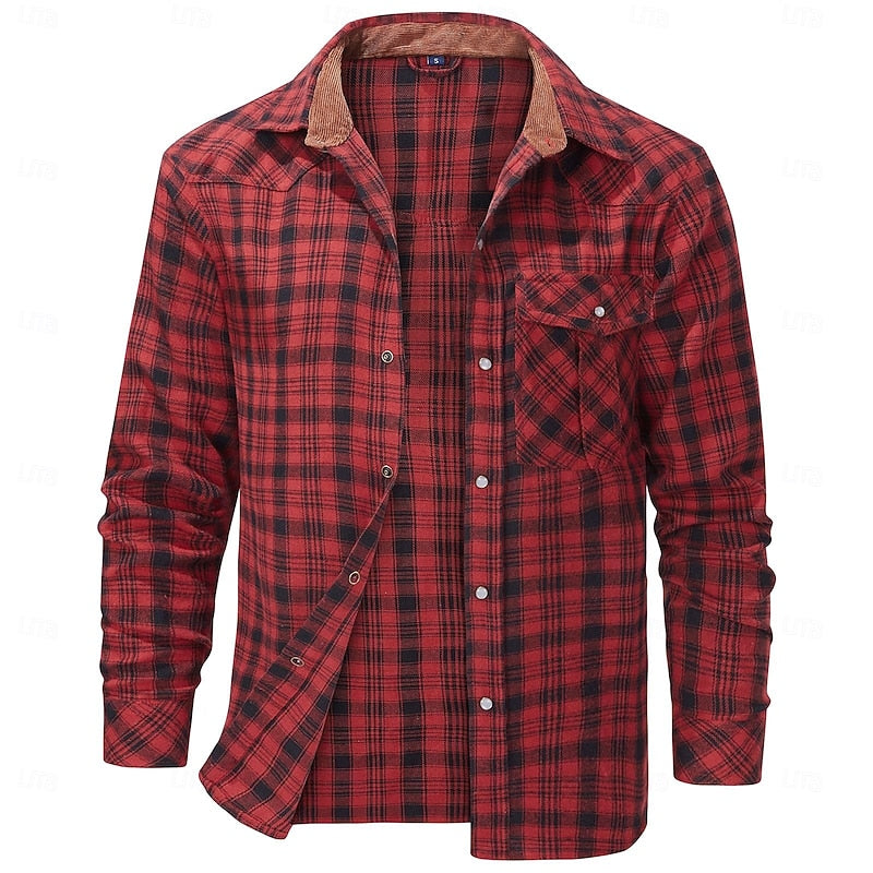 Rugged Plaid Overshirt