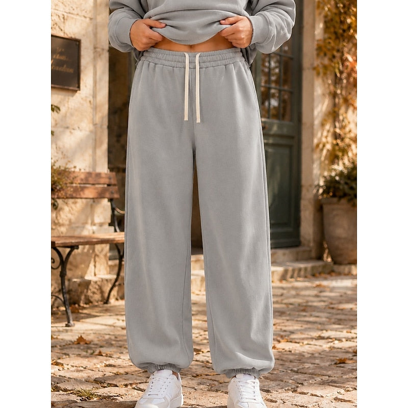 Relaxed Wide-Leg Joggers
