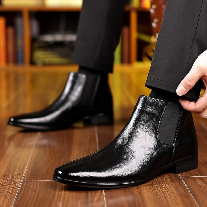 Polished Ankle Chelsea Boots