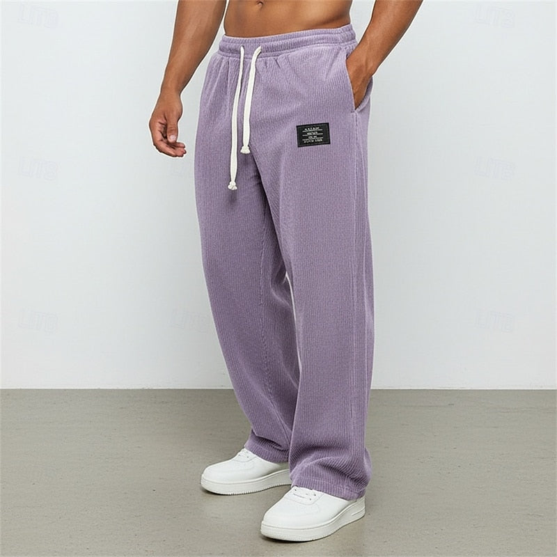 Relaxed Straight-Leg Pants