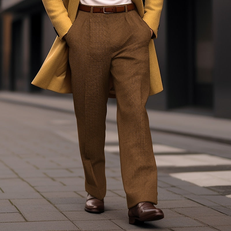 Tailored Straight-Leg Pants