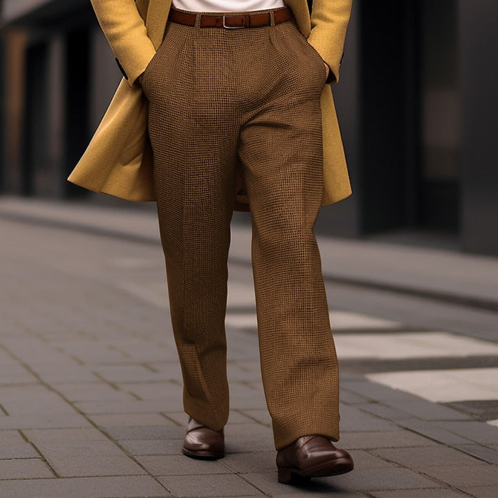 Tailored Straight-Leg Pants
