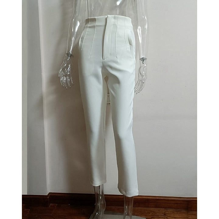 High-Waisted Tailored Pants