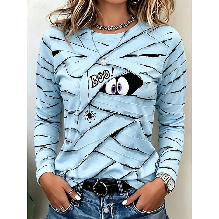 Playful Halloween Long-Sleeve Top