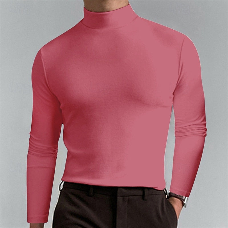 Refined Mock-Neck Turtleneck