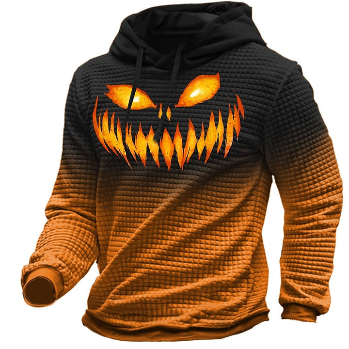Halloween Textured Graphic Hoodie