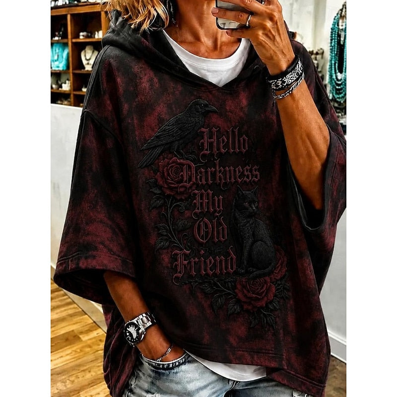 Halloween Graphic Hooded Sweatshirt